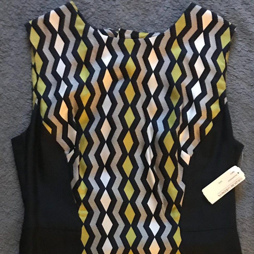 Milly Geo Print Silk Dress